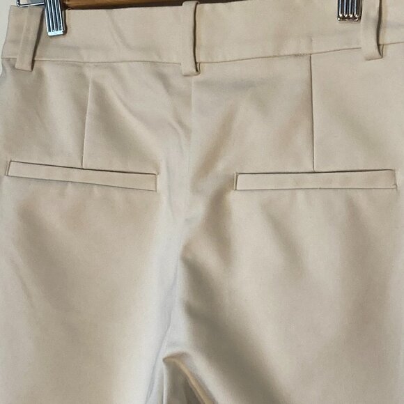 H&M SZ 4 Ecru straight leg classic trouser pant Office Wardrobe Staple Academia - Picture 6 of 7